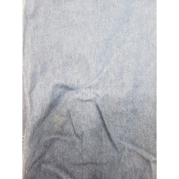 Liberty Overalls Mens Blue Canvas Bib Distress Carpenter Work Wear Size 42X30 - Picture 6 of 16